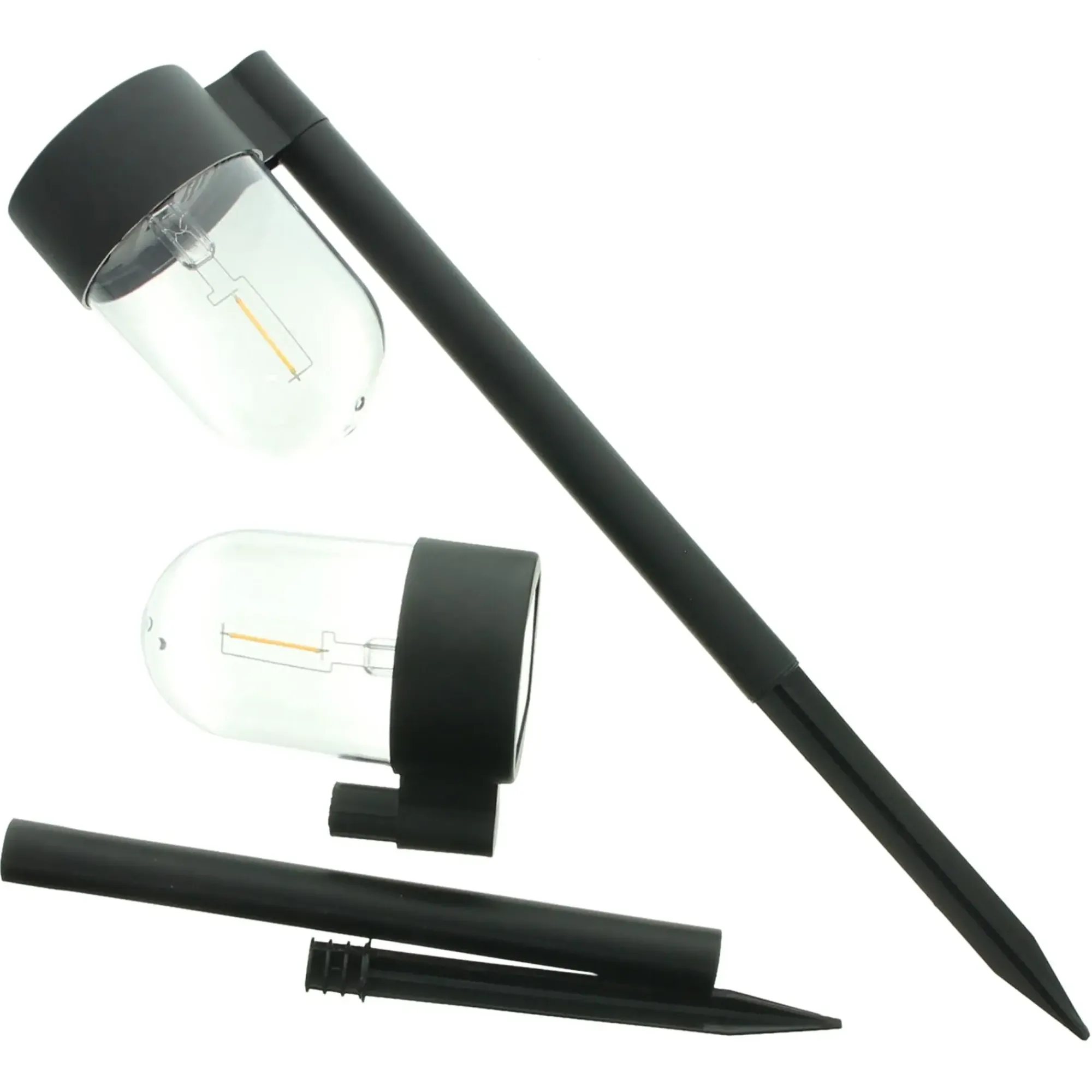 Solar-Beleuchtung|Frank Handels GmbH & Co. KG LED-Solarstecker "Wegleuchte", 2er Set