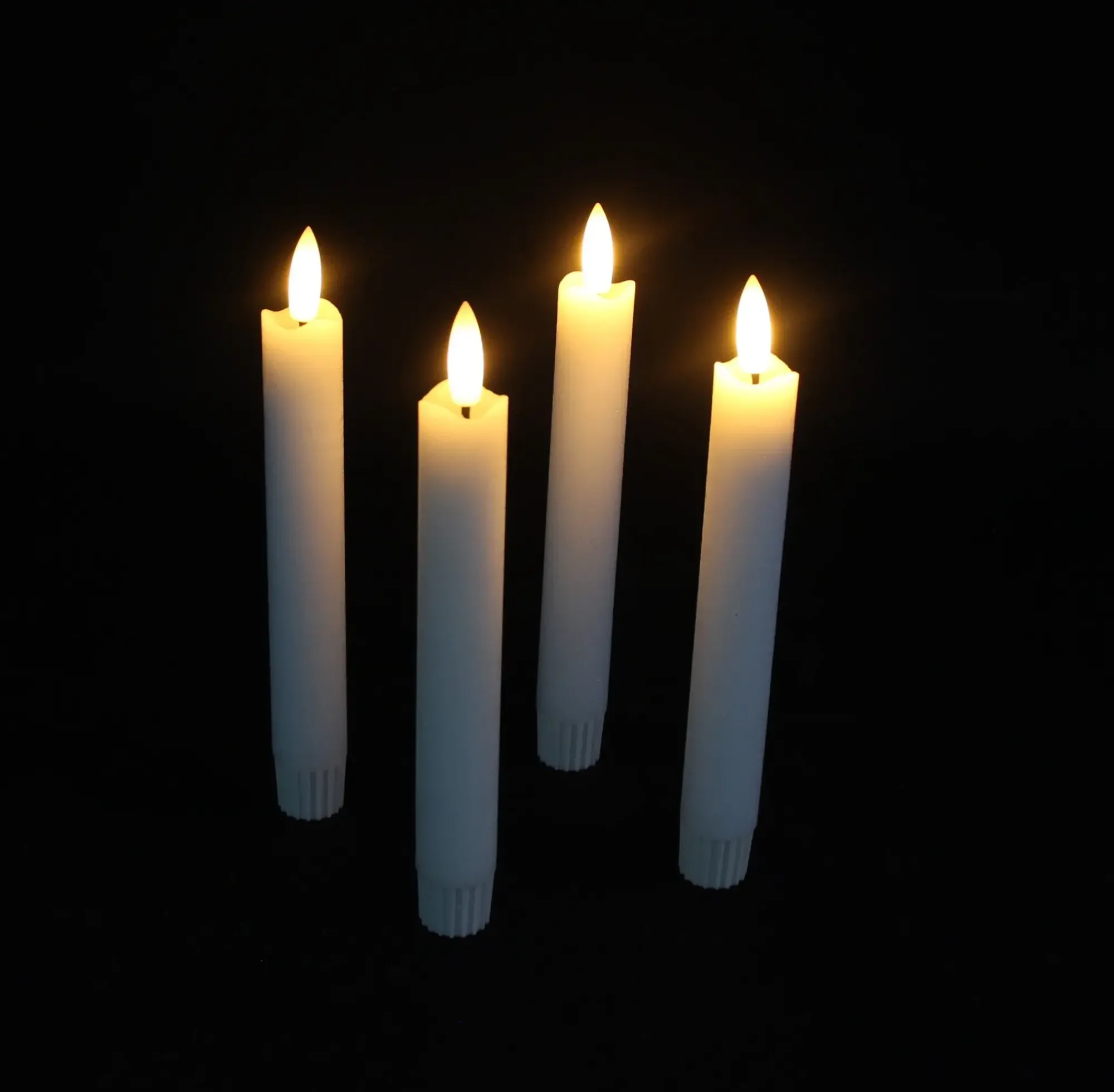 Kerzen & Led-Kerzen|Kerzen & Led-Kerzen|Frank Handels GmbH & Co. KG LED-Stabkerze "Classical", 4er Set