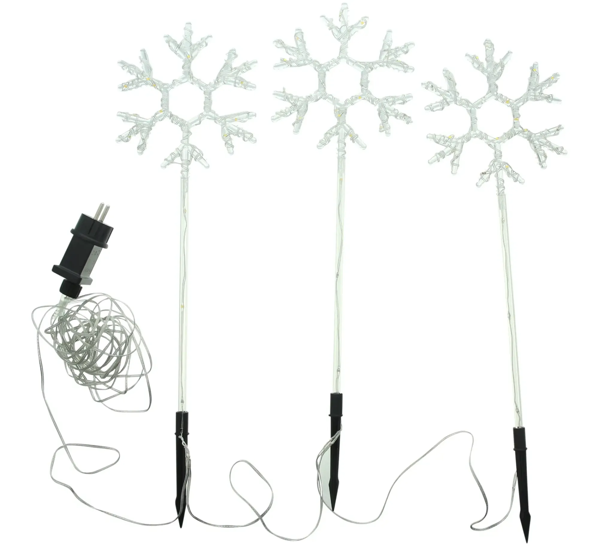 Gartenbeleuchtung|Weihnachtliche Streuer & Stecker|Frank Handels GmbH & Co. KG LED-Stecker "Schneeflocke"