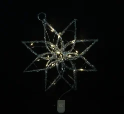 Weihnachtliche Led-Deko|Sterne|Frank Handels GmbH & Co. KG LED-Stern "Silver"