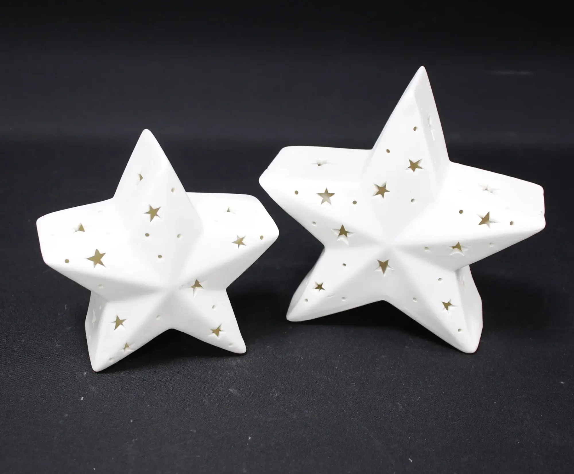 Weihnachtliche Led-Deko|Sterne|Frank Handels GmbH & Co. KG LED-Stern "White", 2er Set