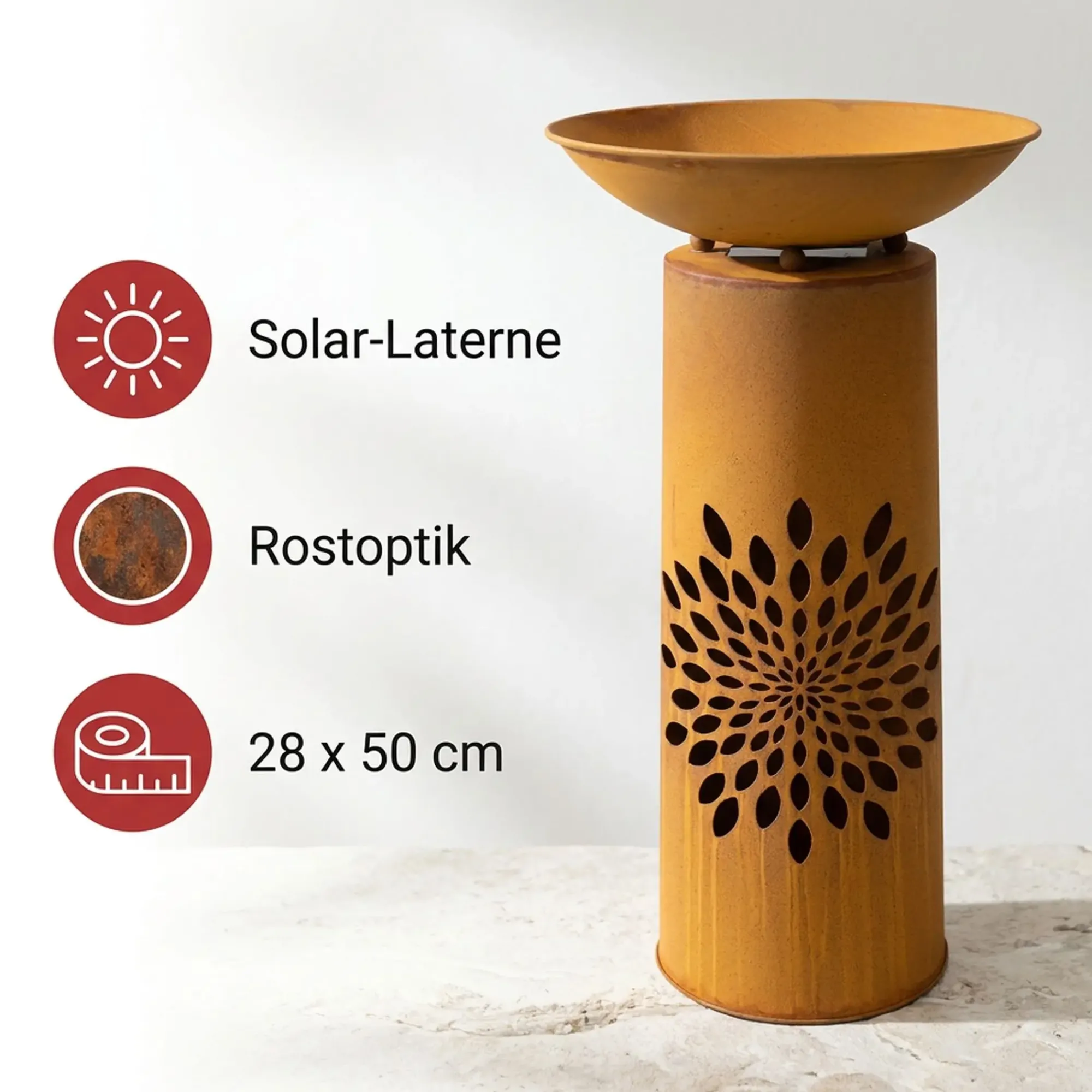 Led-Beleuchtung|Dekosäulen|Frank Handels GmbH & Co. KG LED-Säule "Blüte"