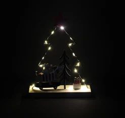 Tannenbäume|Weihnachtliche Led-Deko|Frank Handels GmbH & Co. KG LED-Tanne "Dackel auf Skateboard"