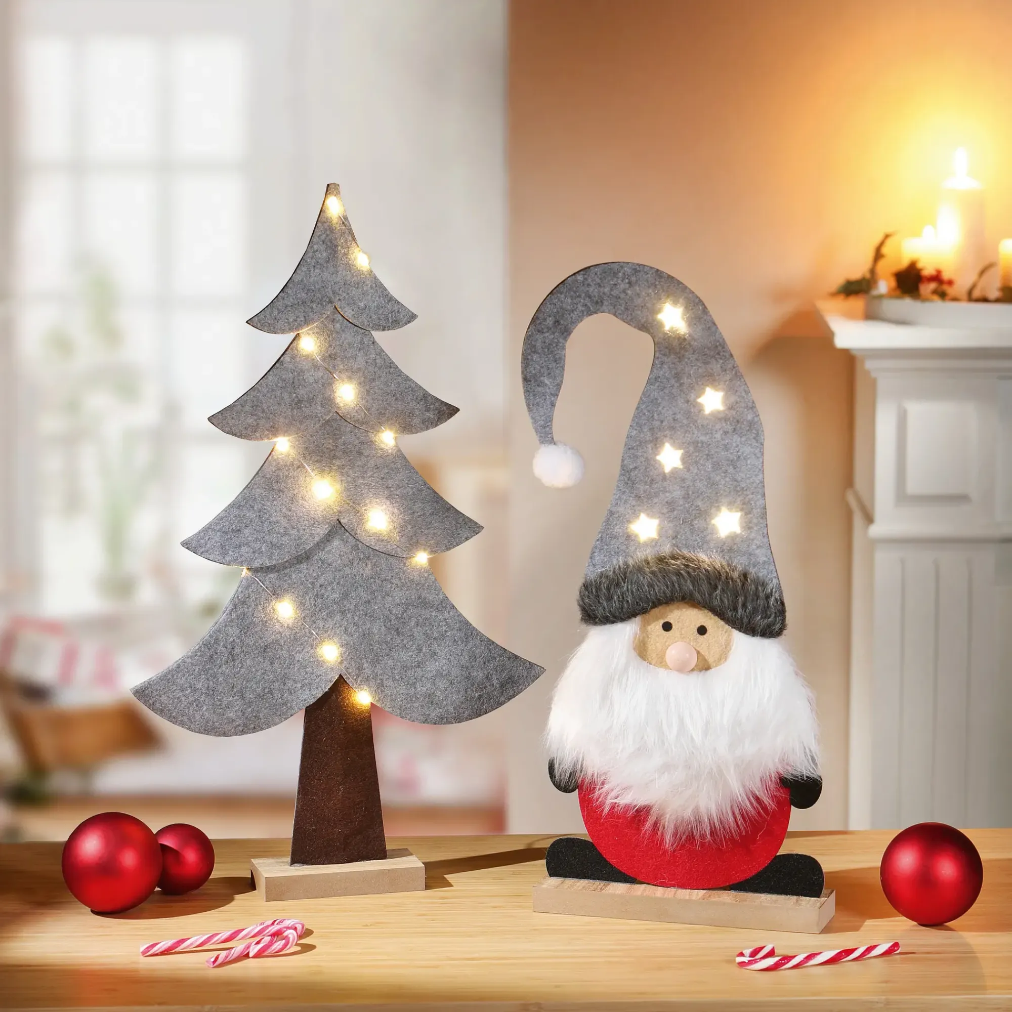 Tannenbäume|Weihnachtliche Led-Deko|Frank Handels GmbH & Co. KG LED-Tanne "Filz"