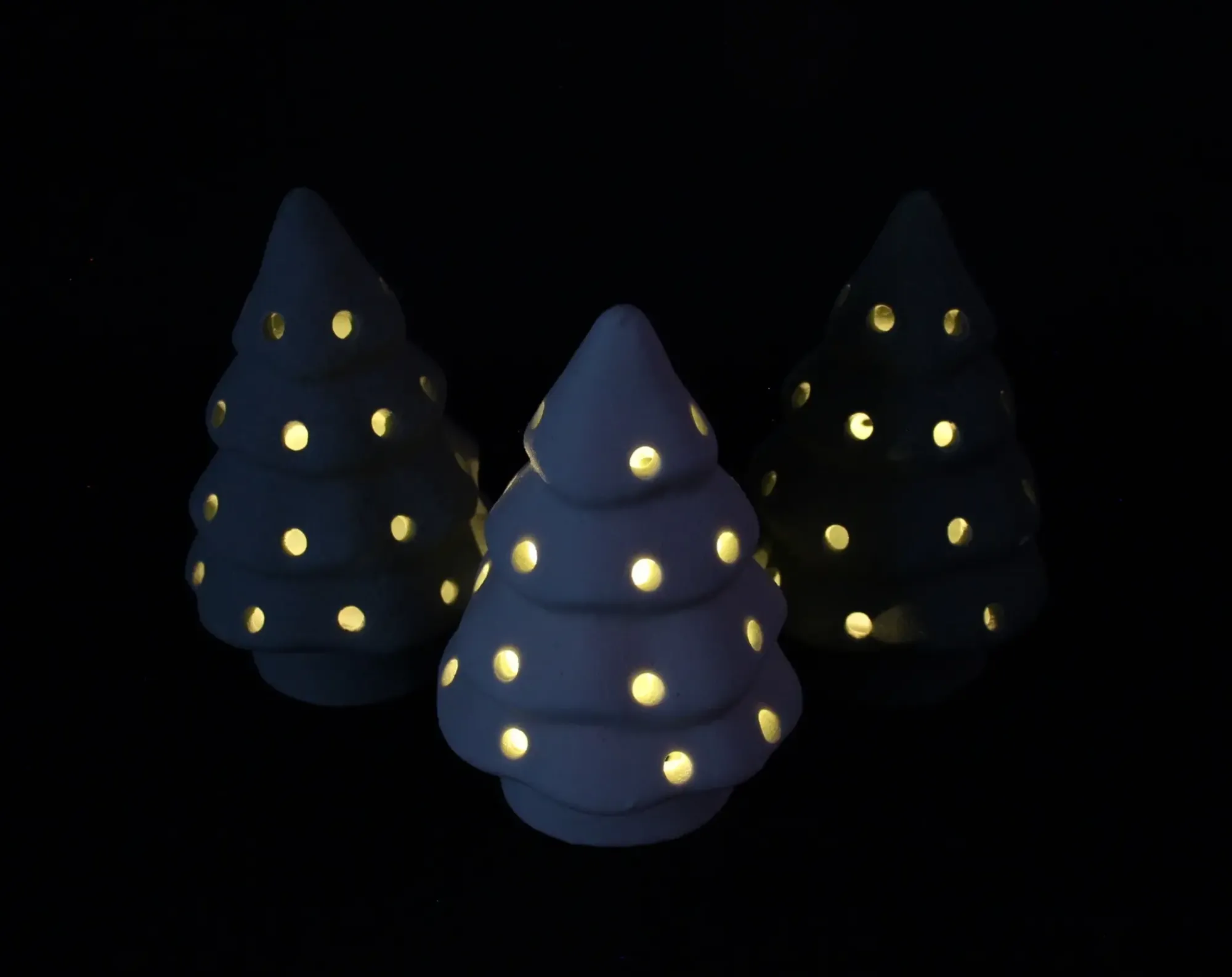 Tannenbäume|Weihnachtliche Led-Deko|Frank Handels GmbH & Co. KG LED-Tanne "Green Shades", 3er Set
