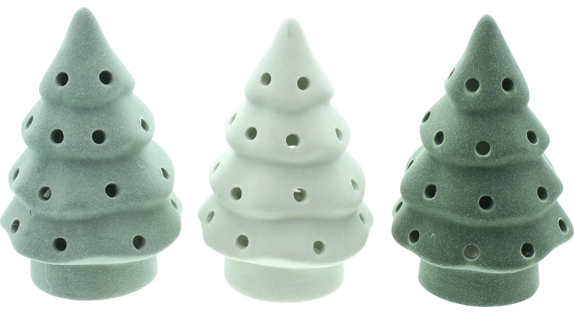 Tannenbäume|Weihnachtliche Led-Deko|Frank Handels GmbH & Co. KG LED-Tanne "Green Shades", 3er Set