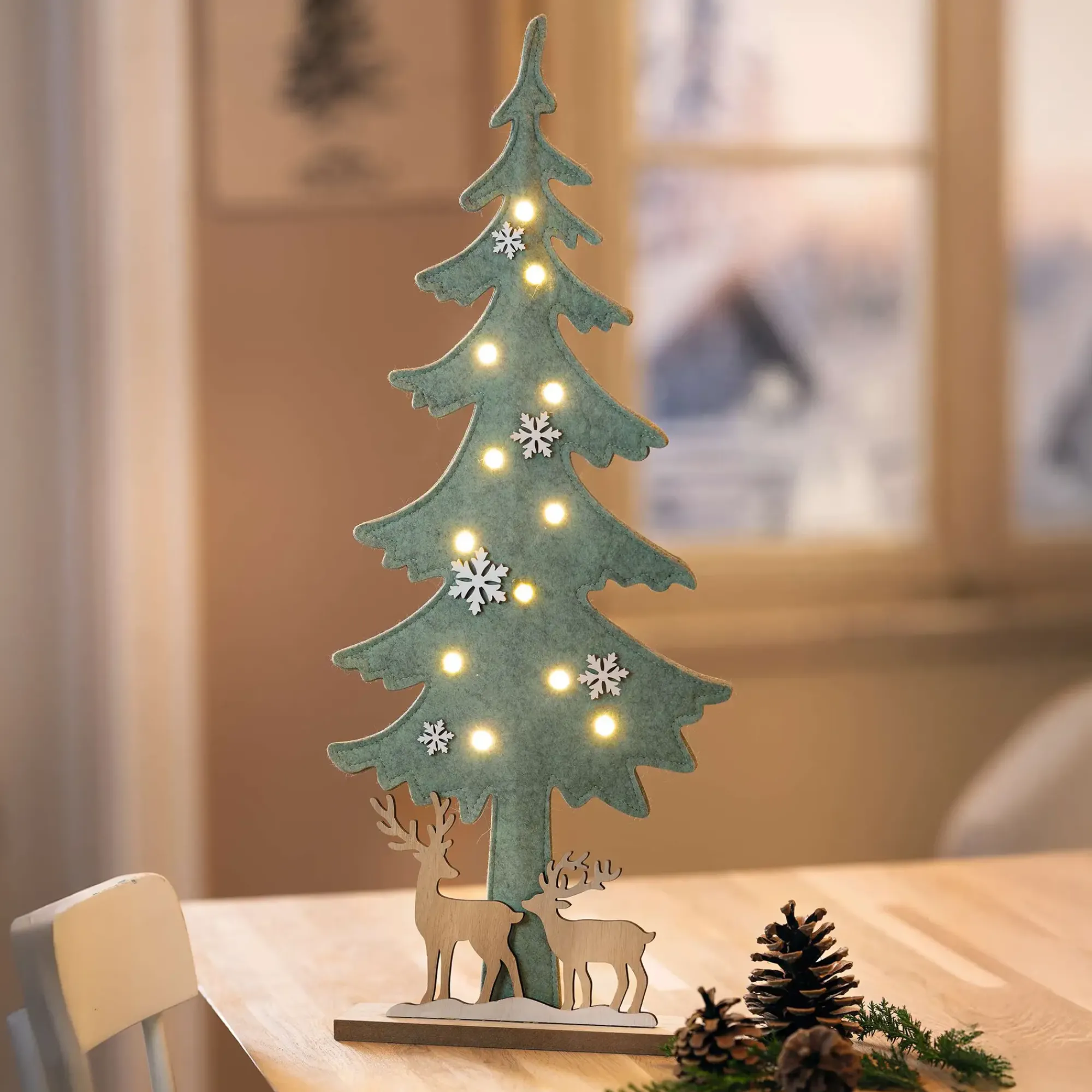 Tannenbäume|Weihnachtliche Led-Deko|Frank Handels GmbH & Co. KG LED-Tanne "Rentier"