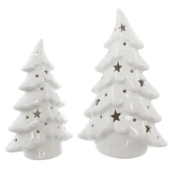 Tannenbäume|Weihnachtliche Led-Deko|Frank Handels GmbH & Co. KG LED-Tanne "Schneezauber", 2er Set