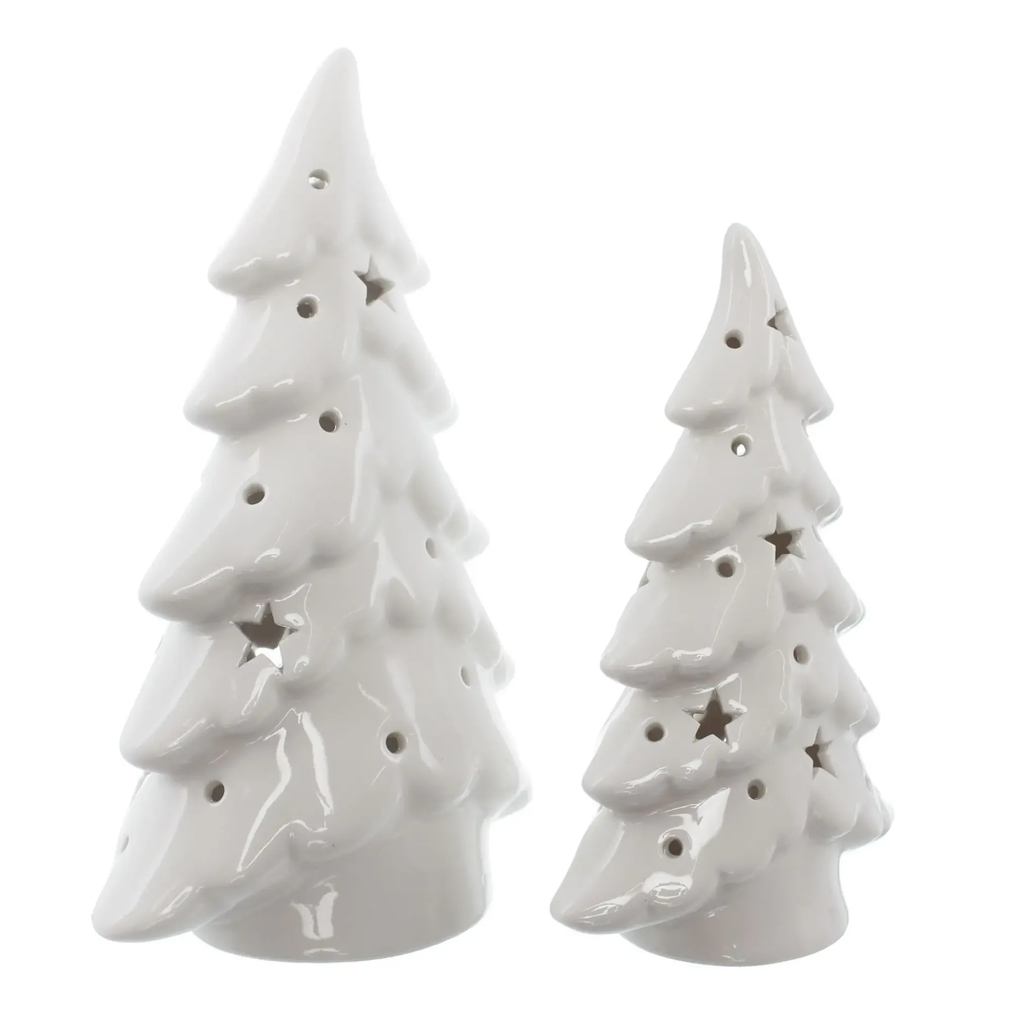 Tannenbäume|Weihnachtliche Led-Deko|Frank Handels GmbH & Co. KG LED-Tanne "Schneezauber", 2er Set