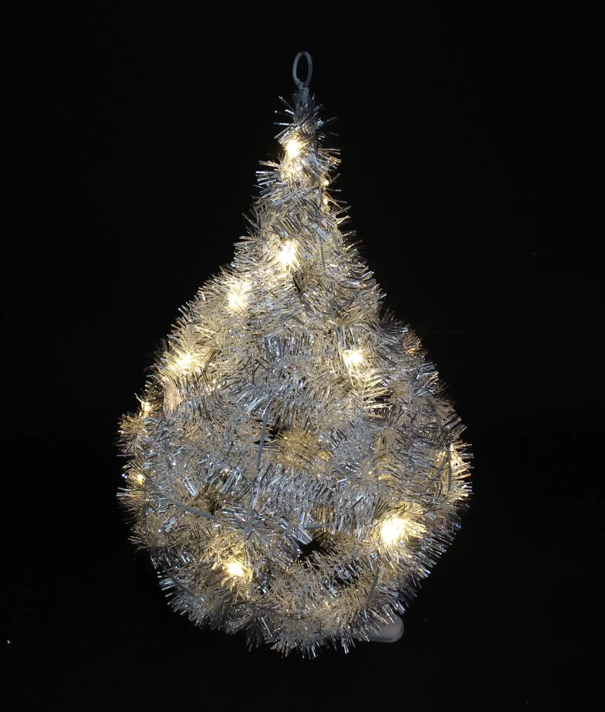 Dekohänger|Weihnachtliche Led-Leuchthänger|Frank Handels GmbH & Co. KG LED-Tropfen "Silberglimmer"