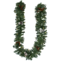 Weihnachtliche Led-Deko|Gartenbeleuchtung|Frank Handels GmbH & Co. KG Leuchtgirlande "Naturwinter"