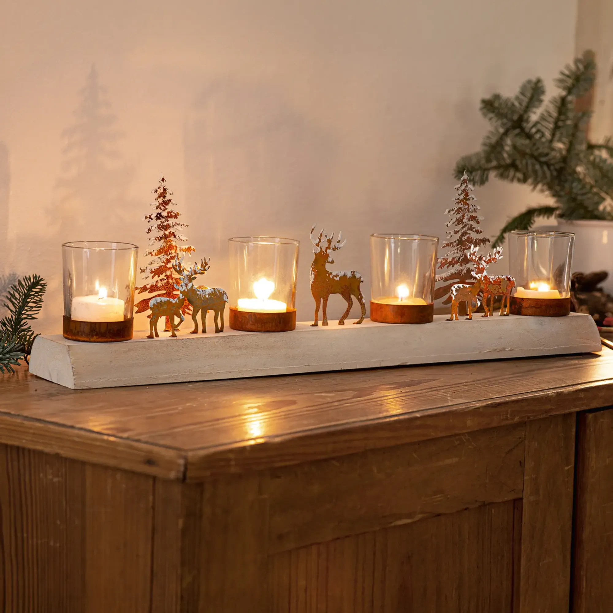 Adventskränze|Weihnachtslichter|Frank Handels GmbH & Co. KG Lichterboard "Winterlandschaft"