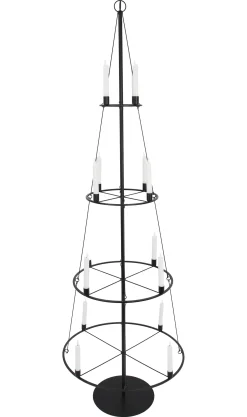 Tannenbäume|Weihnachtslichter|Frank Handels GmbH & Co. KG Metallbaum "Pyramide", groß