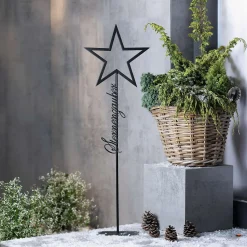 Weihnachtliche Gartendeko|Sterne|Frank Handels GmbH & Co. KG Metalldeko "Sternenzauber"