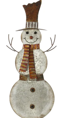 Weihnachtliche Dekofiguren|Weihnachtliche Gartendeko|Frank Handels GmbH & Co. KG Metallfigur "Schneemann"