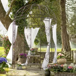 Gartendeko|Rankhilfen & Rankbögen|Frank Handels GmbH & Co. KG Metall-Pavillon "Romance"