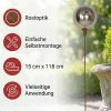 Herbstgarten|Weihnachtliche Gartenstecker|Frank Handels GmbH & Co. KG Metallstecker "Kugel"