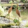 Gartenfiguren|Dekofiguren|Frank Handels GmbH & Co. KG Metallvogel "Rost", 2er Set
