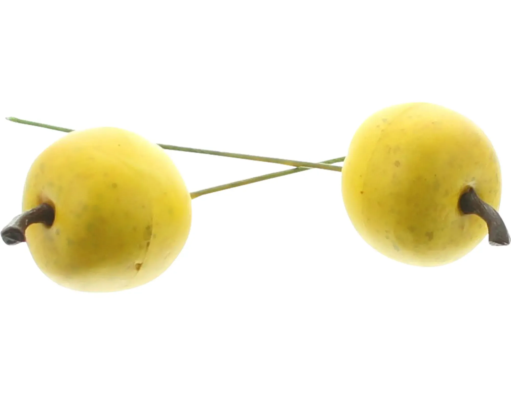 Herbstliche Streuer & Stecker|Zubehör Für Adventskränze|Frank Handels GmbH & Co. KG Mini-Apfel "Gelb", 24er Set