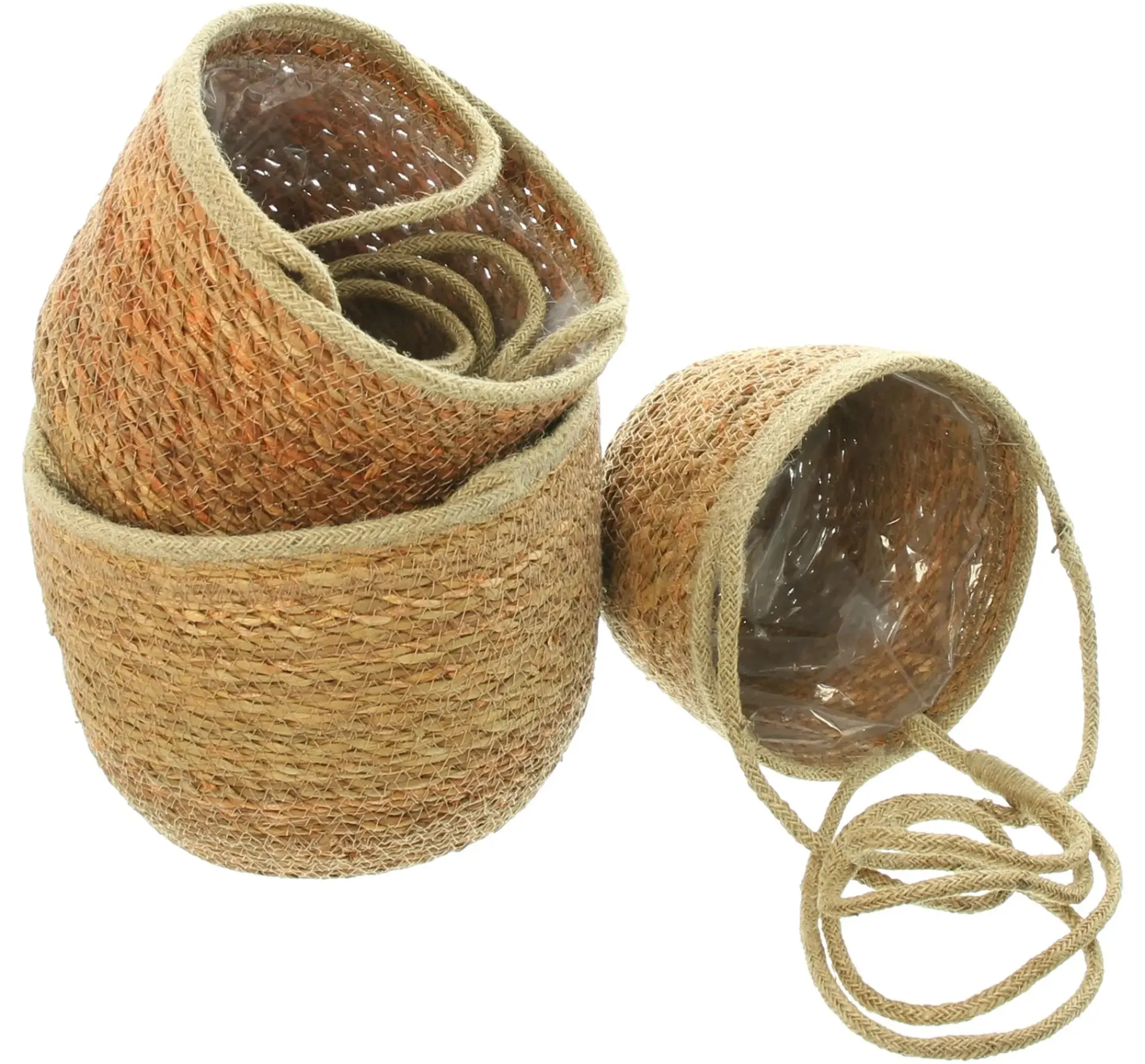 Pflanzkörbe|Pflanzampeln|Frank Handels GmbH & Co. KG Pflanzampel "Terra", 3er Set