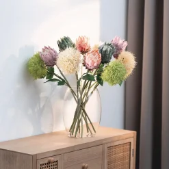Kunstpflanzen|Frank Handels GmbH & Co. KG Pflanze "Kugelblume", 2er Set