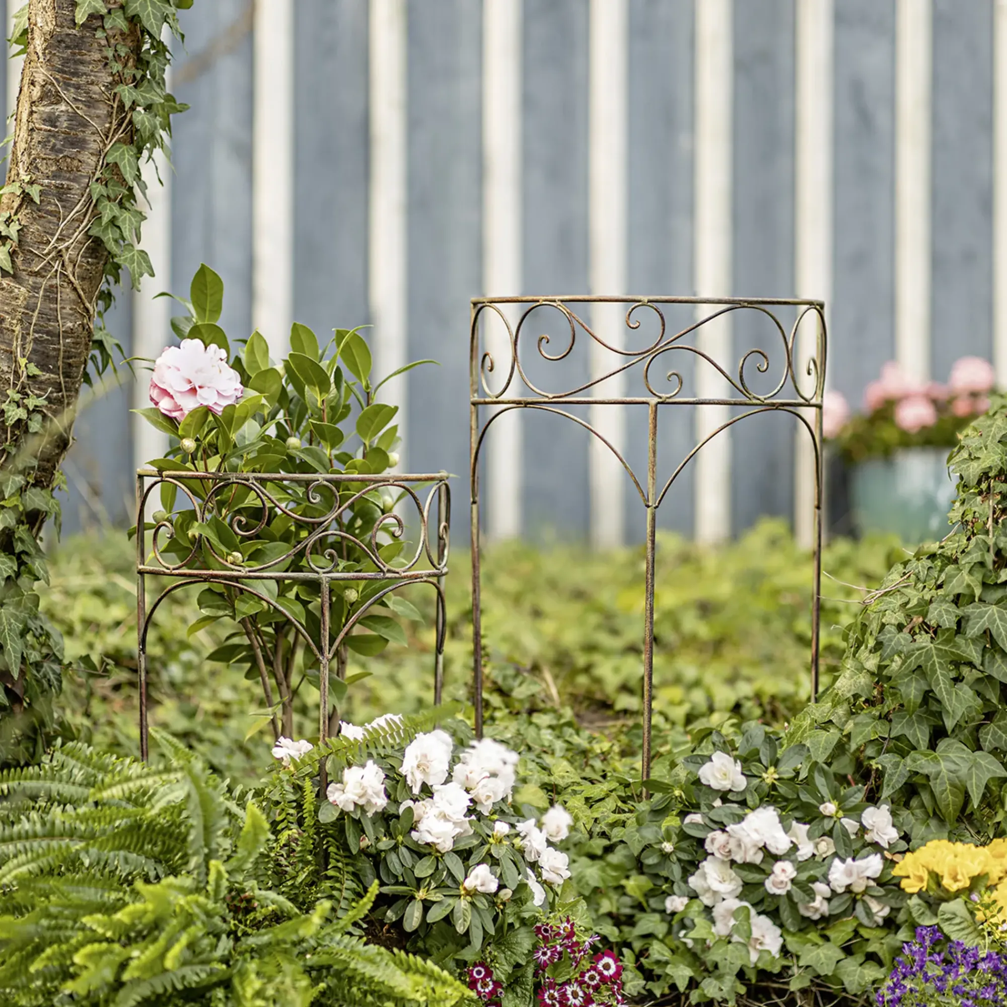 Rankhilfen & Rankbögen|Gartenstecker|Frank Handels GmbH & Co. KG Pflanzenstütze "Antik", 2er Set
