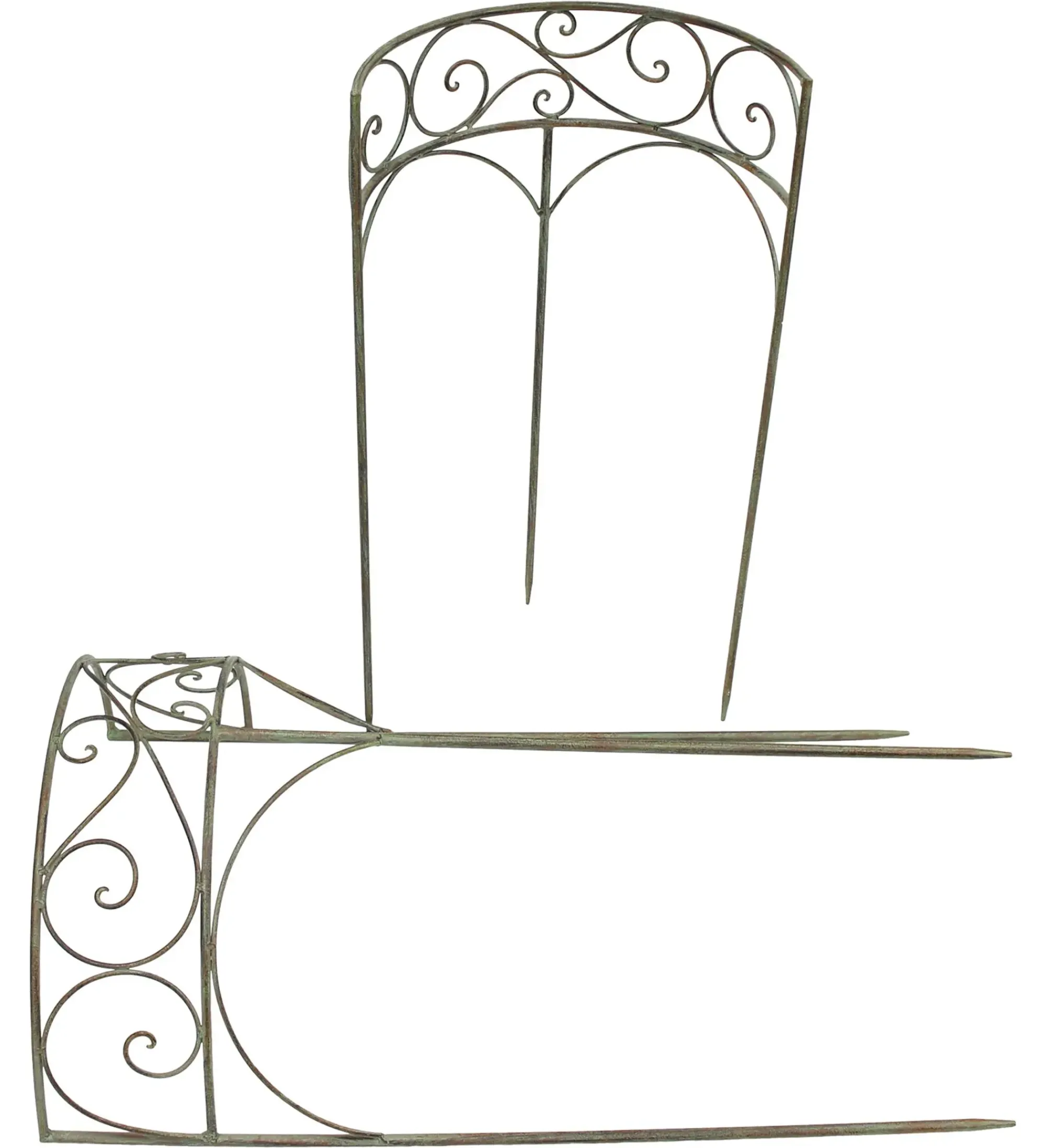 Rankhilfen & Rankbögen|Gartenstecker|Frank Handels GmbH & Co. KG Pflanzenstütze "Antik", 2er Set