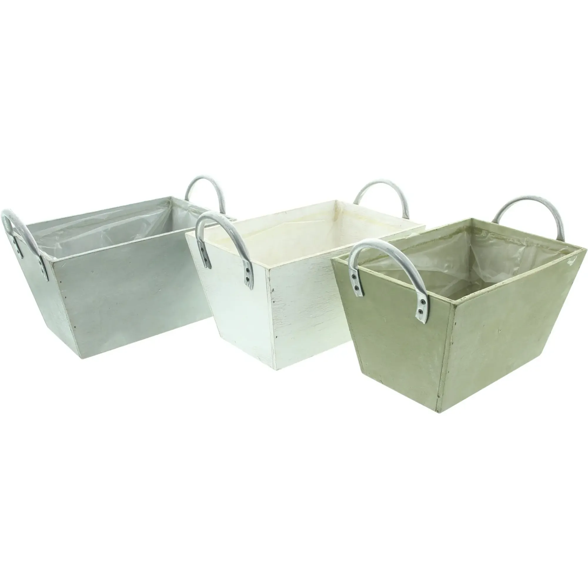 Pflanztöpfe|Frank Handels GmbH & Co. KG Pflanzer "Flowers & Plants", 3er Set