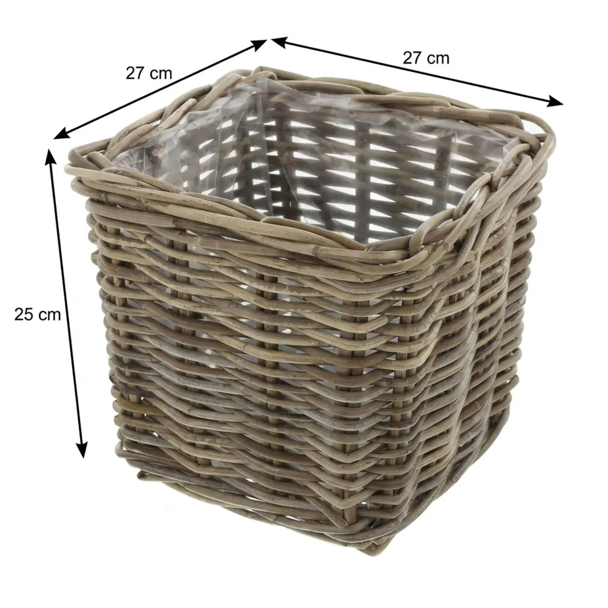 Herbstgarten|Pflanzkörbe|Frank Handels GmbH & Co. KG Pflanzer "Rattan", groß