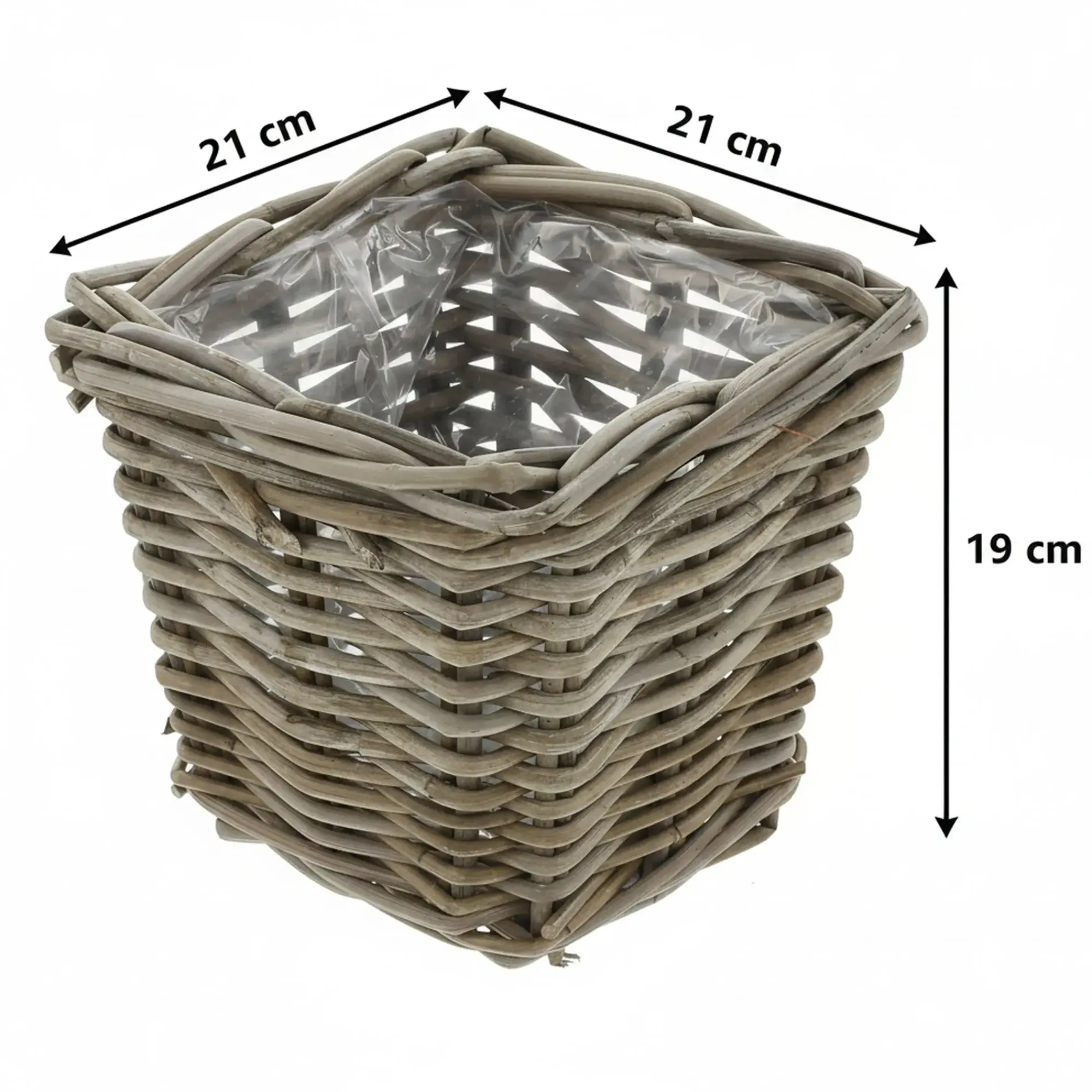 Herbstgarten|Pflanzkörbe|Frank Handels GmbH & Co. KG Pflanzer "Rattan", klein