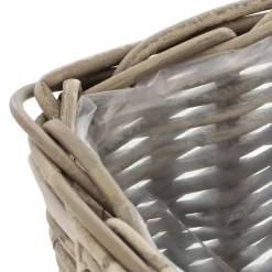 Herbstgarten|Pflanzkörbe|Frank Handels GmbH & Co. KG Pflanzer "Rattan", klein