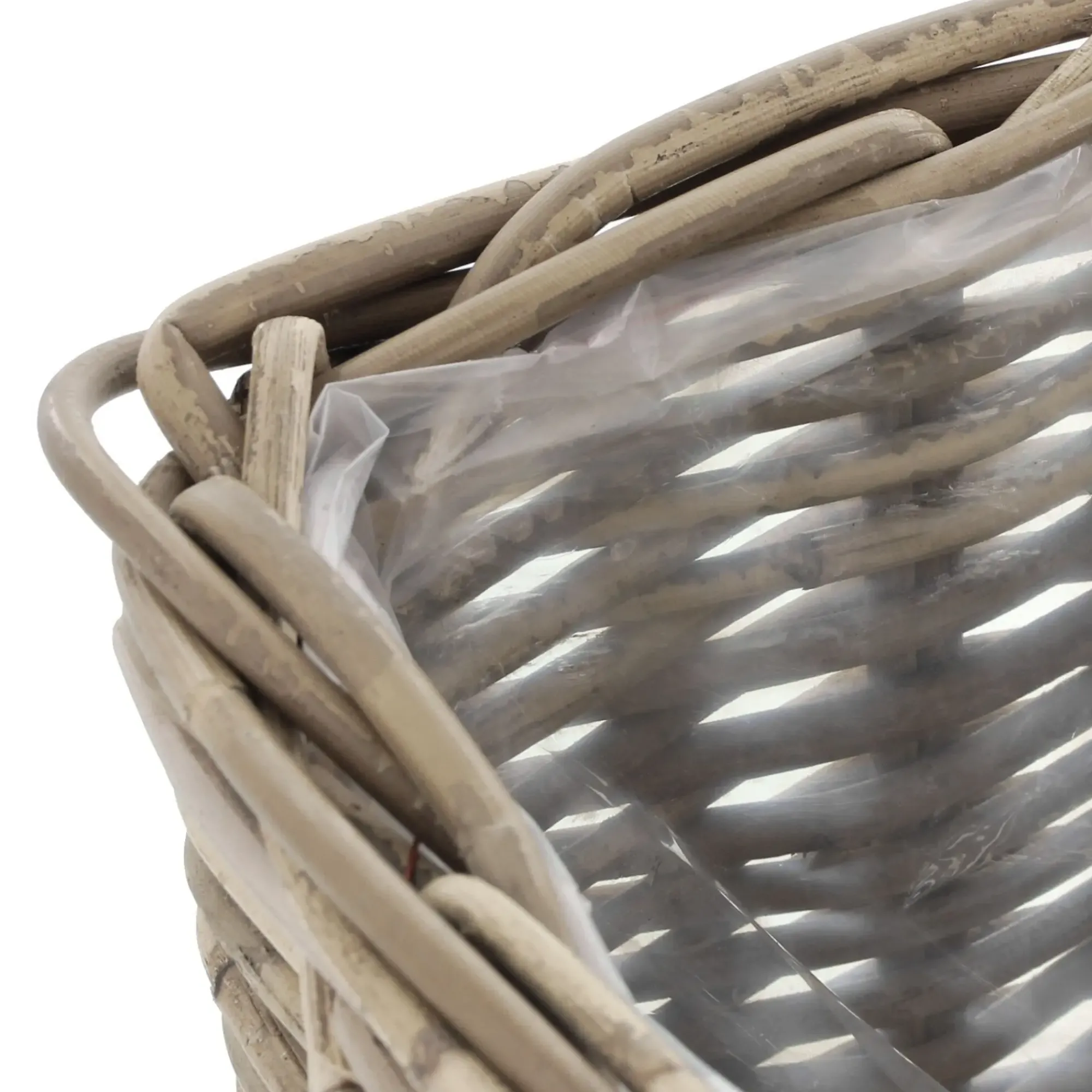 Herbstgarten|Pflanzkörbe|Frank Handels GmbH & Co. KG Pflanzer "Rattan", klein