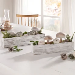 Pflanztöpfe|Frank Handels GmbH & Co. KG Pflanzer "Shabby-White", 2er Set