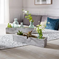 Pflanztöpfe|Frank Handels GmbH & Co. KG Pflanzer "Shabby-White", 2er Set
