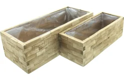 Pflanztöpfe|Frank Handels GmbH & Co. KG Pflanzkasten "Puro", 2er Set