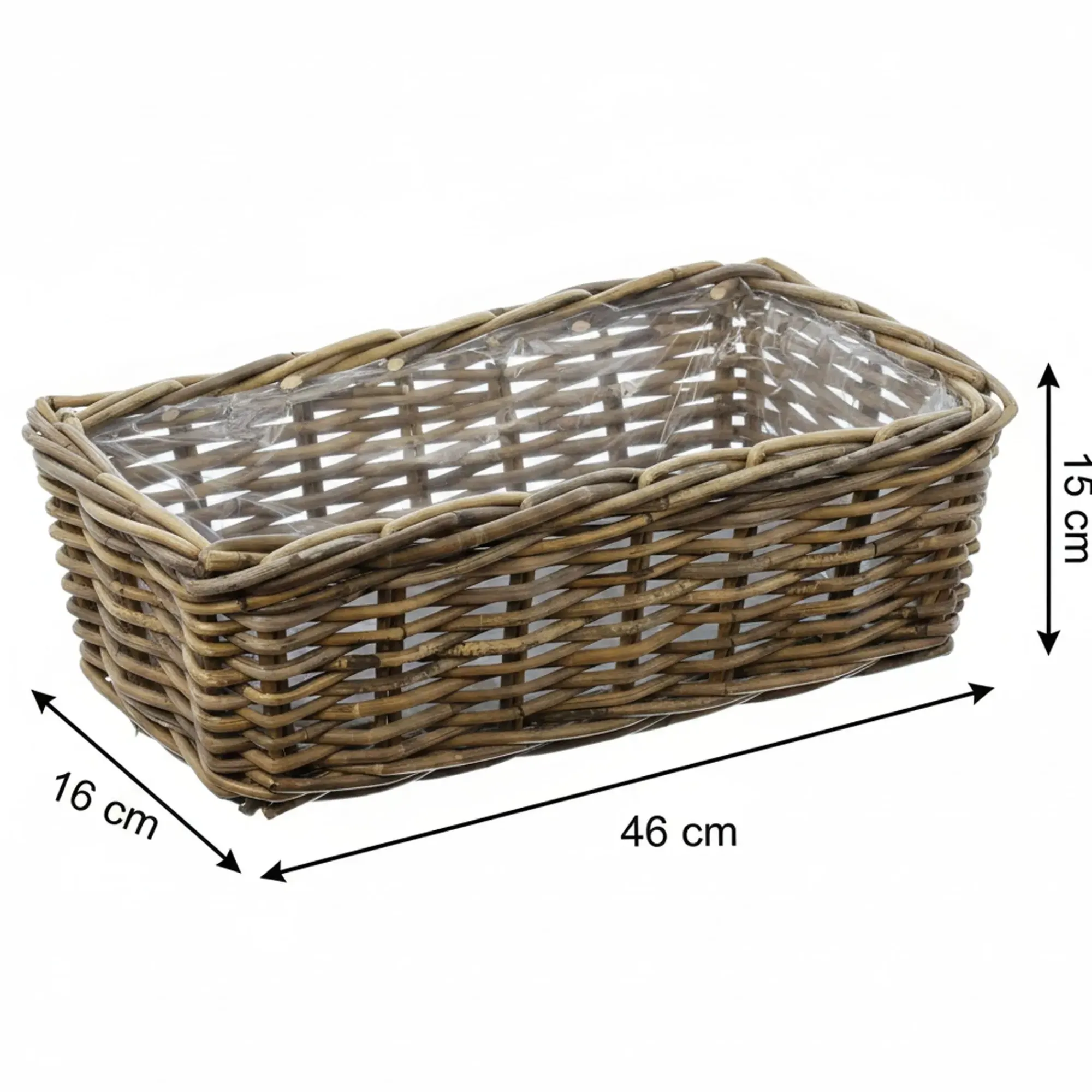 Herbstgarten|Pflanzkörbe|Frank Handels GmbH & Co. KG Pflanzkasten "Rattan", klein