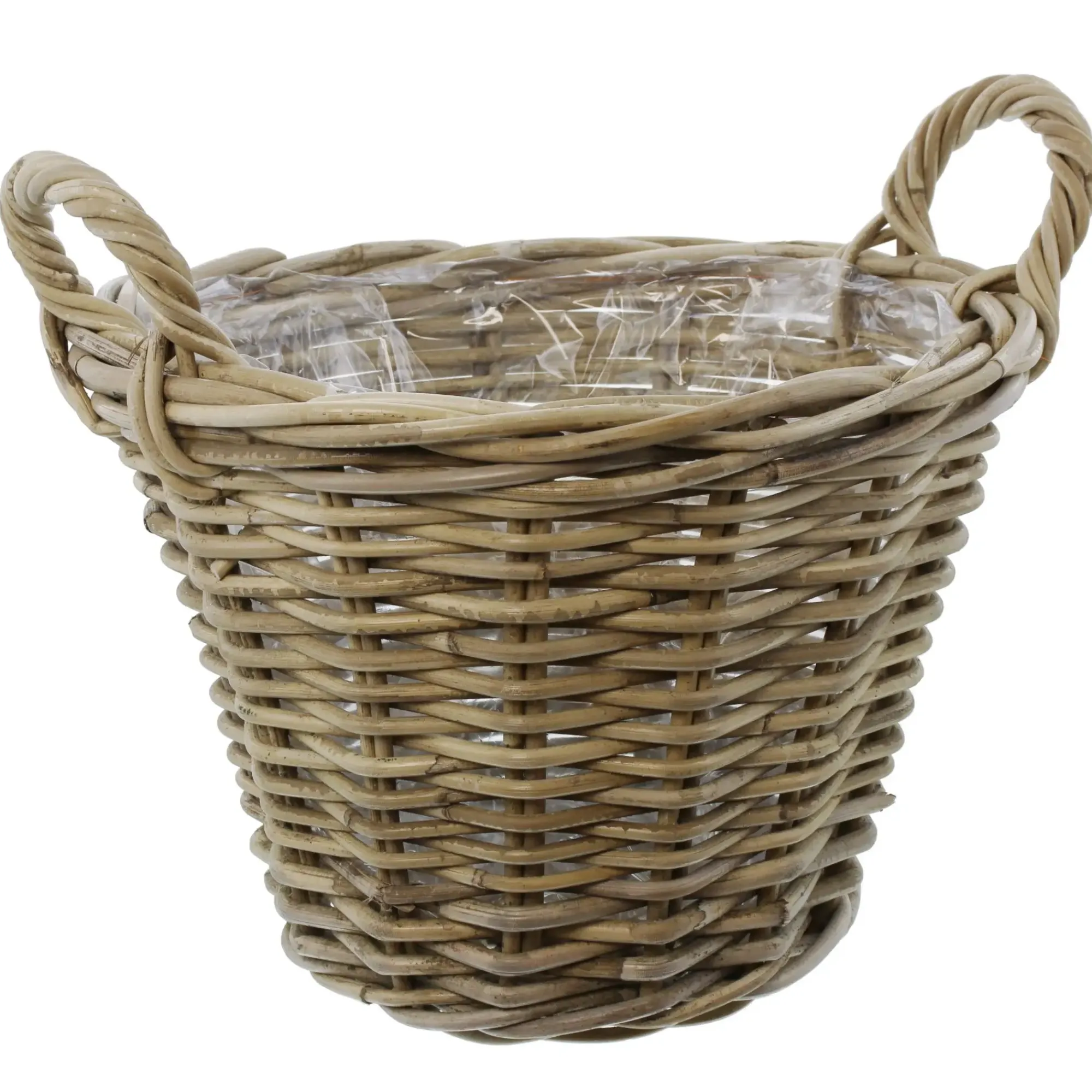 Herbstgarten|Füllkörbe & Universalkörbe|Frank Handels GmbH & Co. KG Pflanzkorb "Rattan", mittel