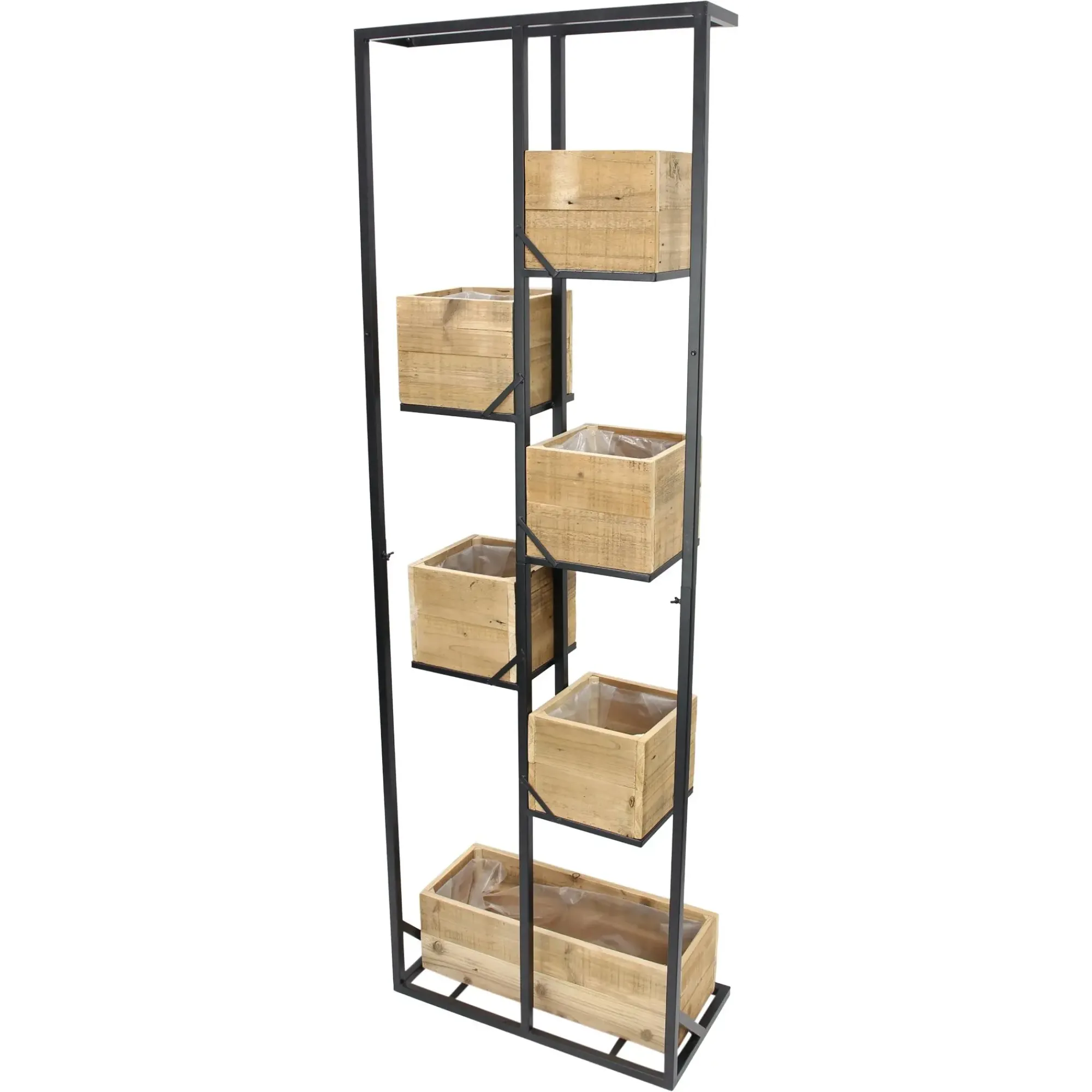 Regale Für Den Garten|Pflanztöpfe|Frank Handels GmbH & Co. KG Pflanzregal "Recycling Wood"