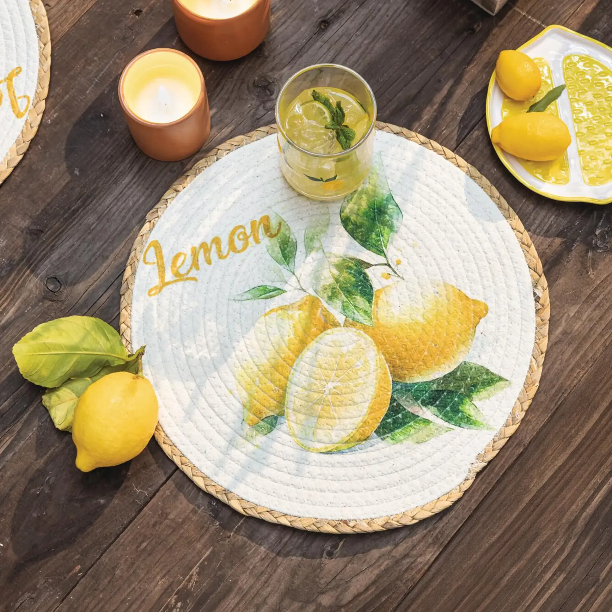 Tischsets|Frank Handels GmbH & Co. KG Platzmatte "Lemon", 2er Set
