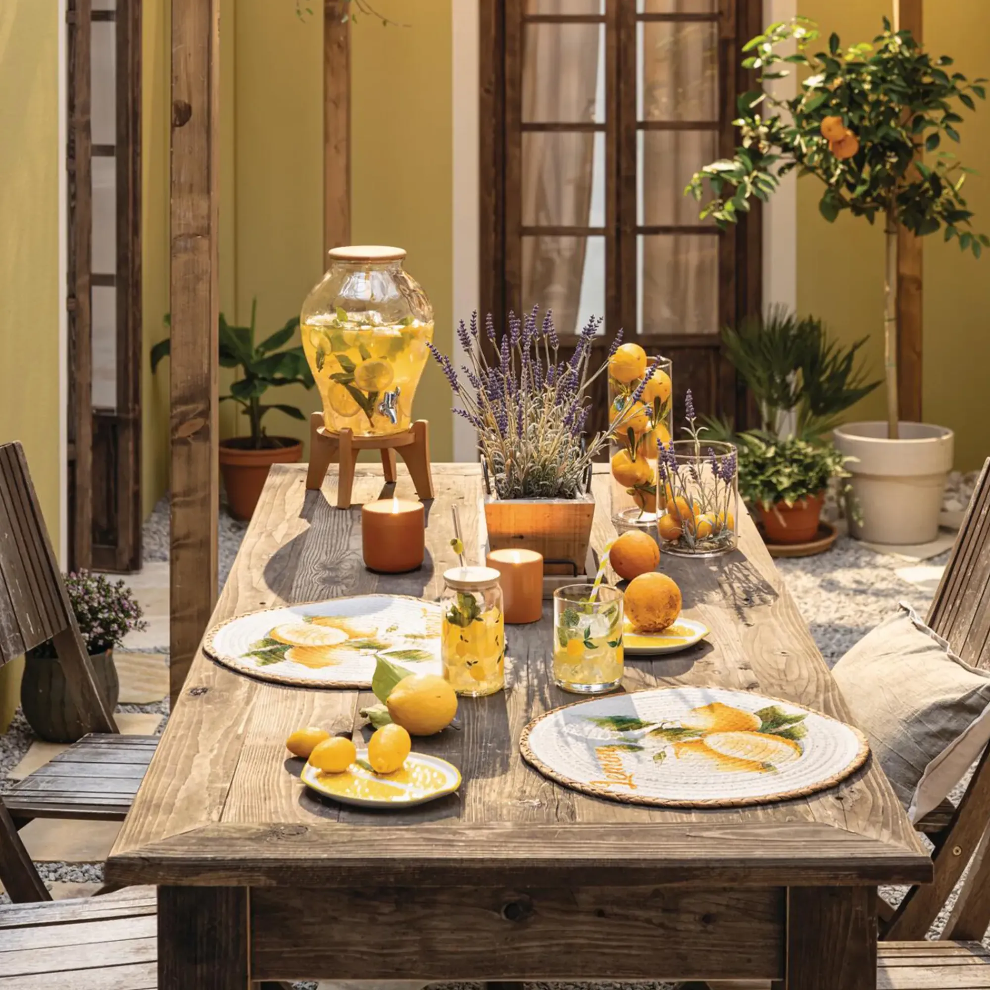 Tischsets|Frank Handels GmbH & Co. KG Platzmatte "Lemon", 2er Set