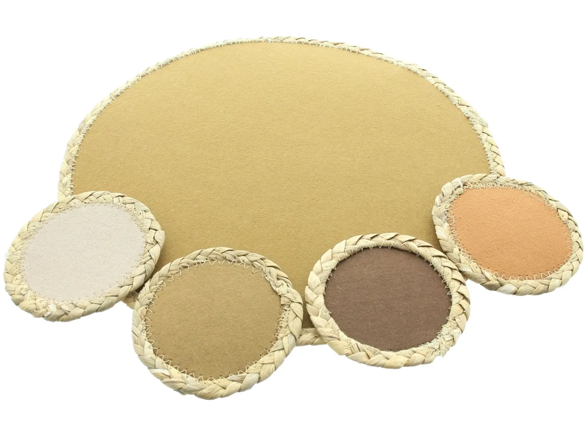 Tischsets|Herbstliche Tischwäsche|Frank Handels GmbH & Co. KG Platzset "Naturfarben", 8tlg.