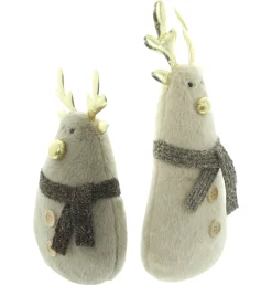 Weihnachtliche Dekofiguren|Frank Handels GmbH & Co. KG Plüschfigur "Rentier", 2er Set