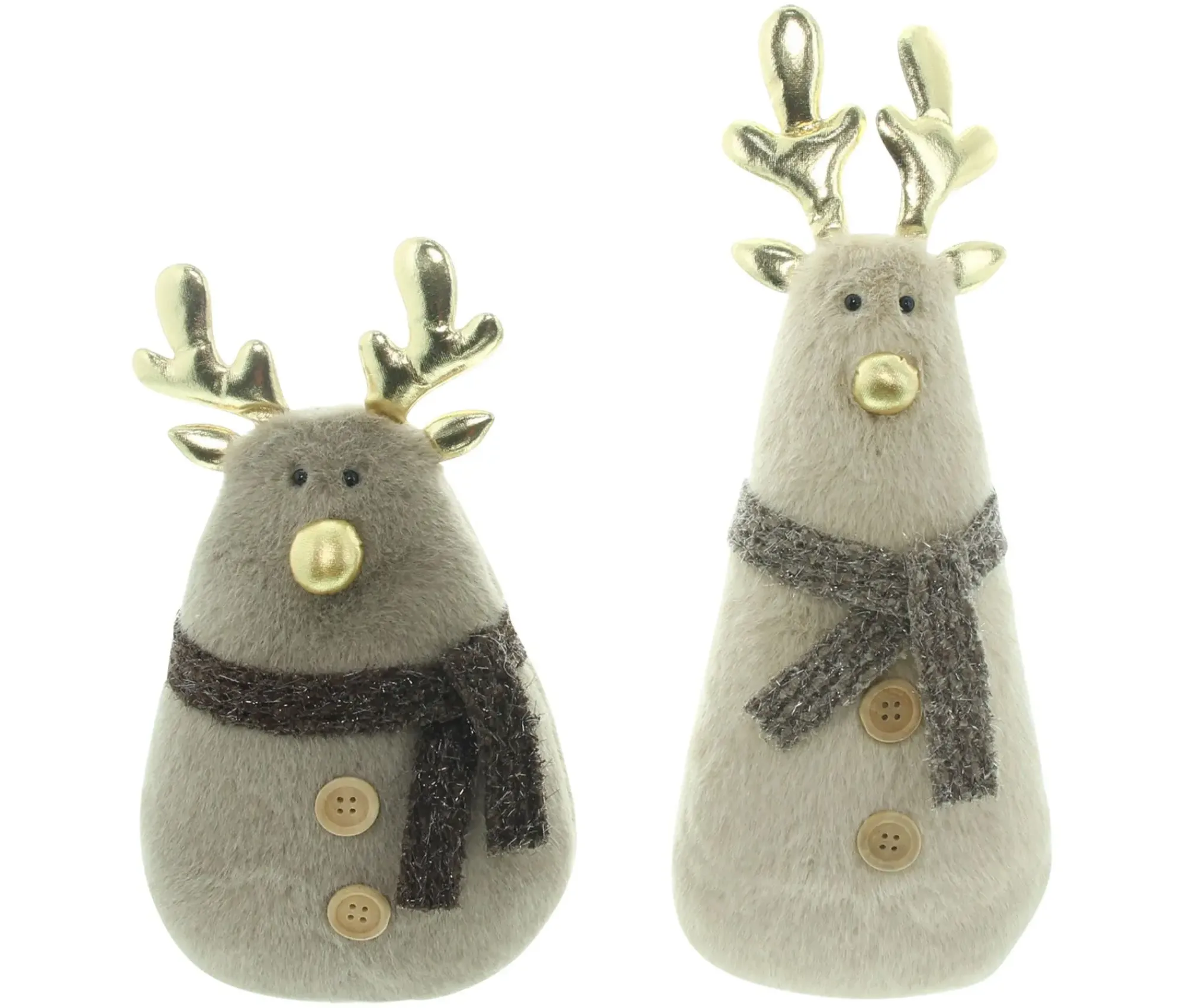 Weihnachtliche Dekofiguren|Frank Handels GmbH & Co. KG Plüschfigur "Rentier", 2er Set