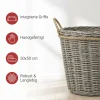 Füllkörbe & Universalkörbe|Chalet & Hütte|Frank Handels GmbH & Co. KG Rattankorb "Koboo-Grey"