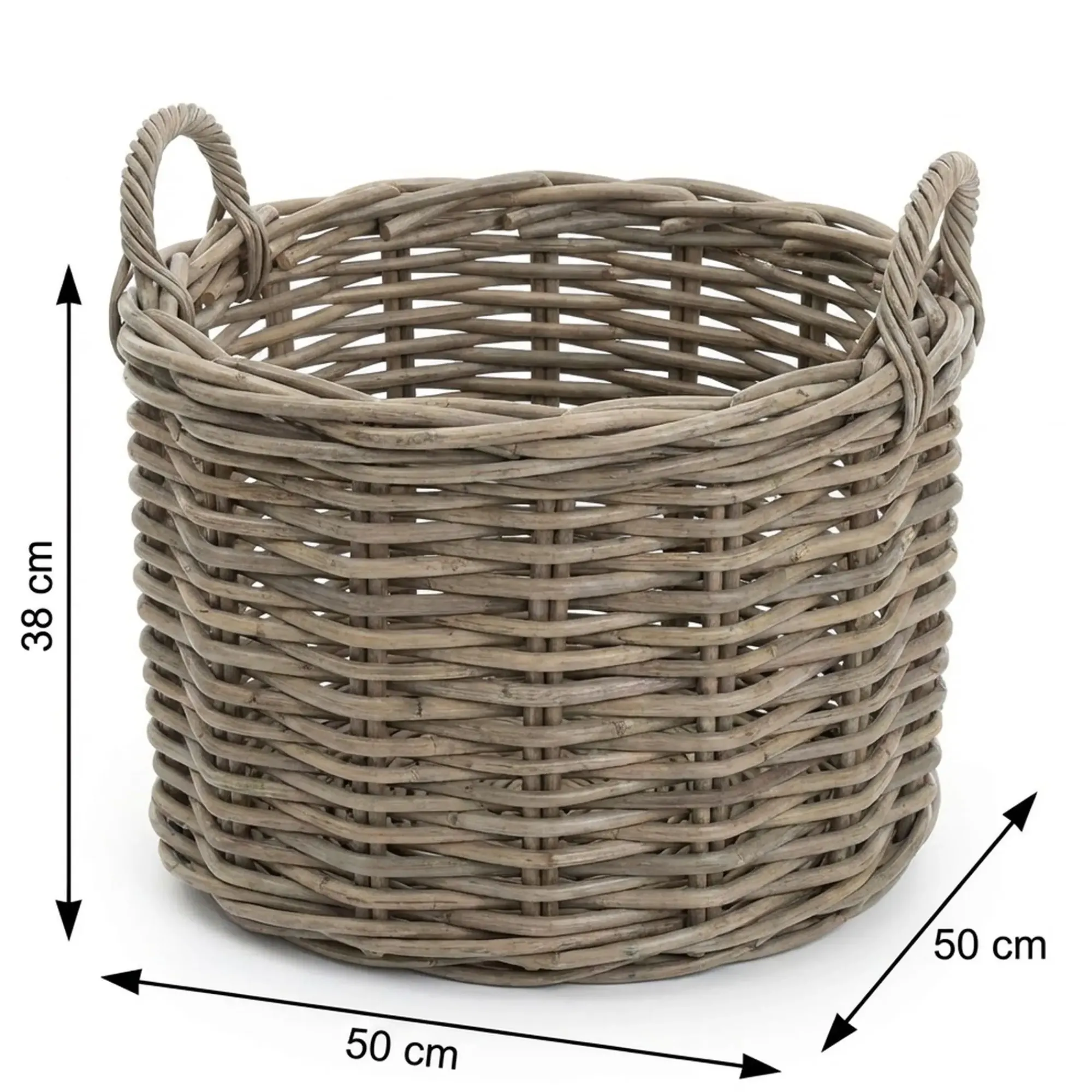 Füllkörbe & Universalkörbe|Chalet & Hütte|Frank Handels GmbH & Co. KG Rattankorb "Rustikale Optik"