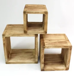 Regale|Frank Handels GmbH & Co. KG Regal-Cubes "Geflammt", 3er Set