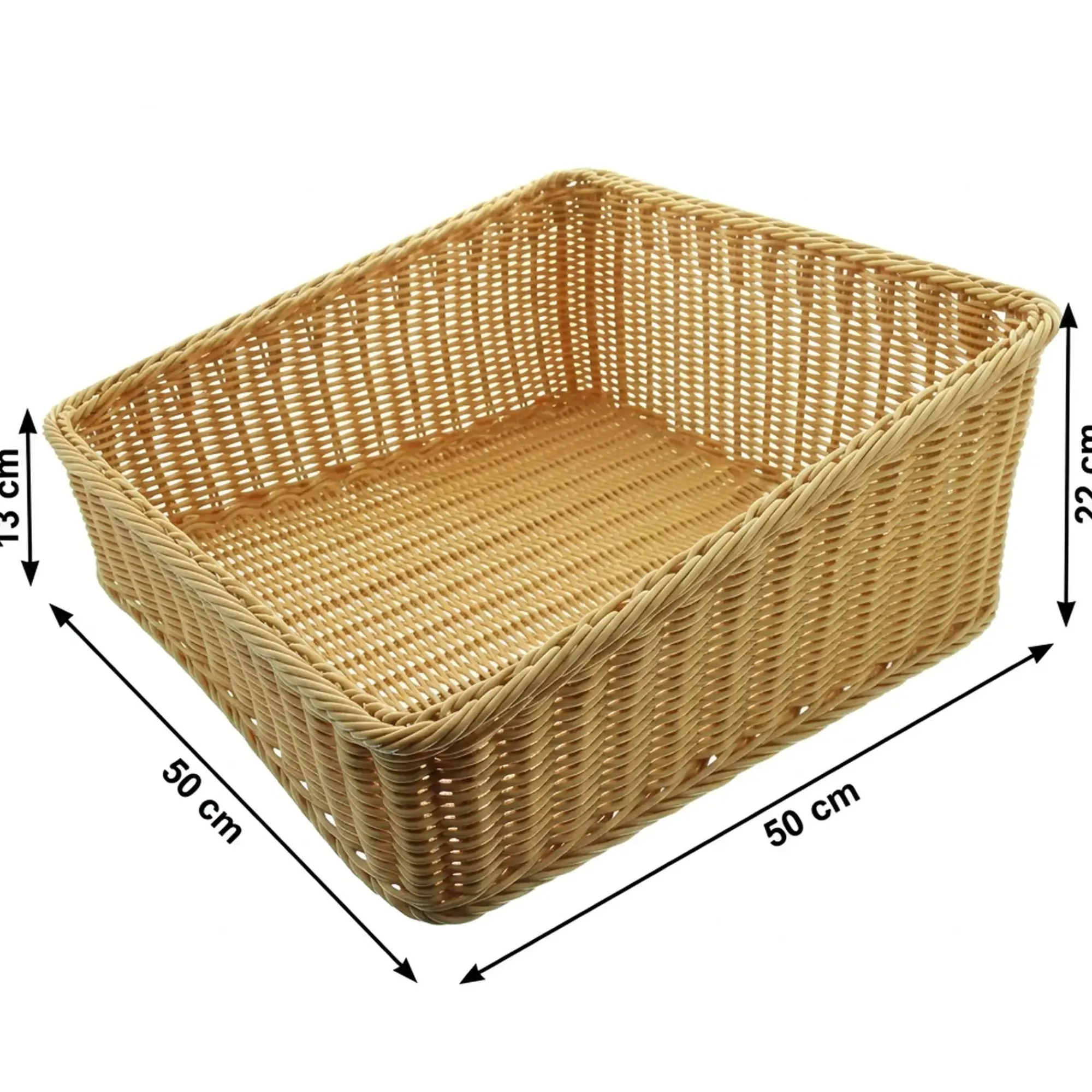 Auslagekörbe & Regalkörbe|Frank Handels GmbH & Co. KG Regalkorb "Poly", 50 x 50 cm