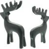Weihnachtliche Dekofiguren|Frank Handels GmbH & Co. KG Rentier "Black", 2er Set