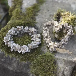 Herbstgarten|Grabschmuck|Frank Handels GmbH & Co. KG Rosendeko "Herz & Kranz", 2er Set