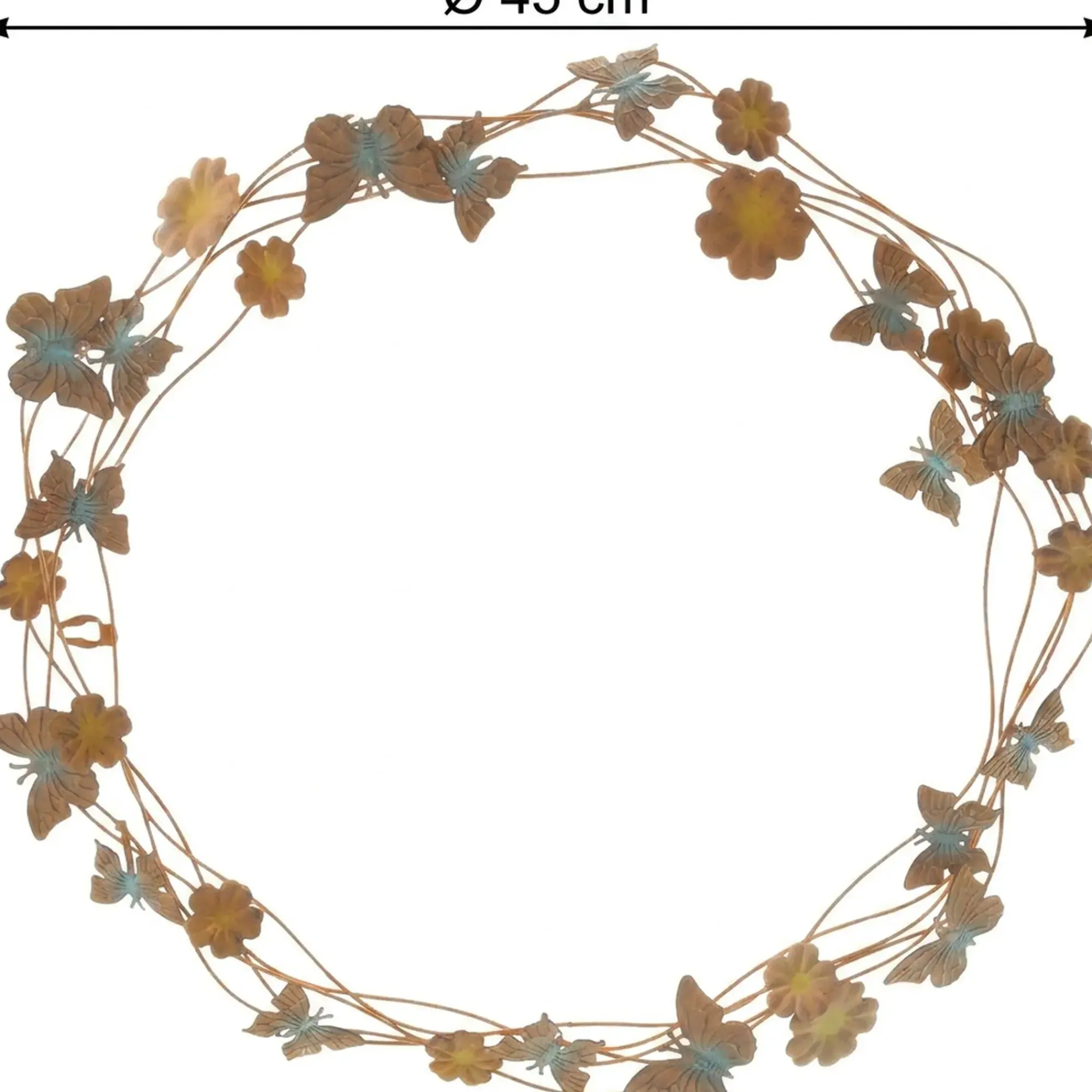 Kränze|Kränze|Frank Handels GmbH & Co. KG Rostkranz "Blumen und Schmetterlinge"
